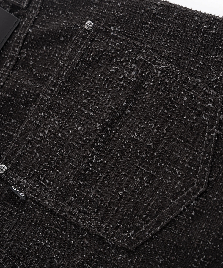JACKROSE(ジャックローズ) |SUPPLIER/サプライヤー Multiple Cross Leather Patch Baggy Denim(MENS)