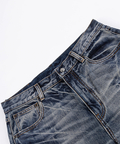 JACKROSE(ジャックローズ) |SUPPLIER/サプライヤー Multiple Cross Leather Patch Baggy Denim(MENS)