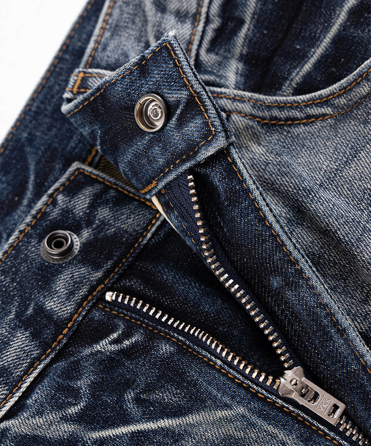 JACKROSE(ジャックローズ) |SUPPLIER/サプライヤー Multiple Cross Leather Patch Baggy Denim(MENS)