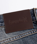 JACKROSE(ジャックローズ) |SUPPLIER/サプライヤー Multiple Cross Leather Patch Baggy Denim(MENS)