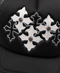 JACKROSE(ジャックローズ) |SUPPLIER/サプライヤー Multiple Cross Leather Patch Mesh Cap