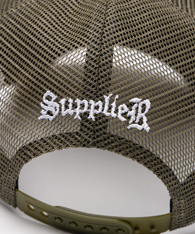 JACKROSE(ジャックローズ) |SUPPLIER/サプライヤー Multiple Cross Leather Patch Mesh Cap