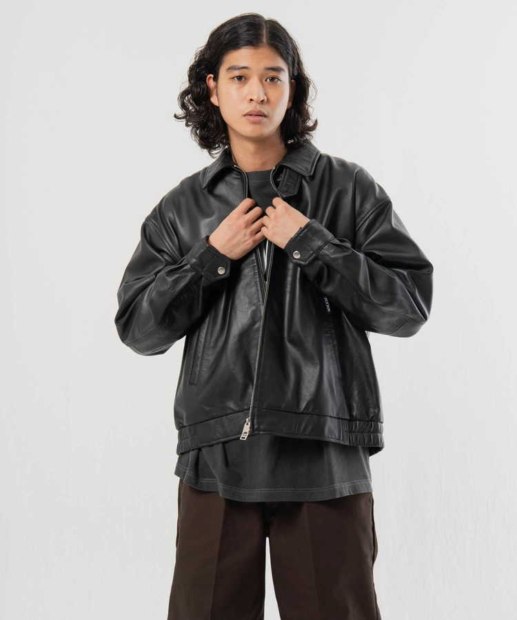 JACKROSE(ジャックローズ) |【SKOOKUM×JACKROSE】 LAMB LEATHER ZIP JACKET(MENS)