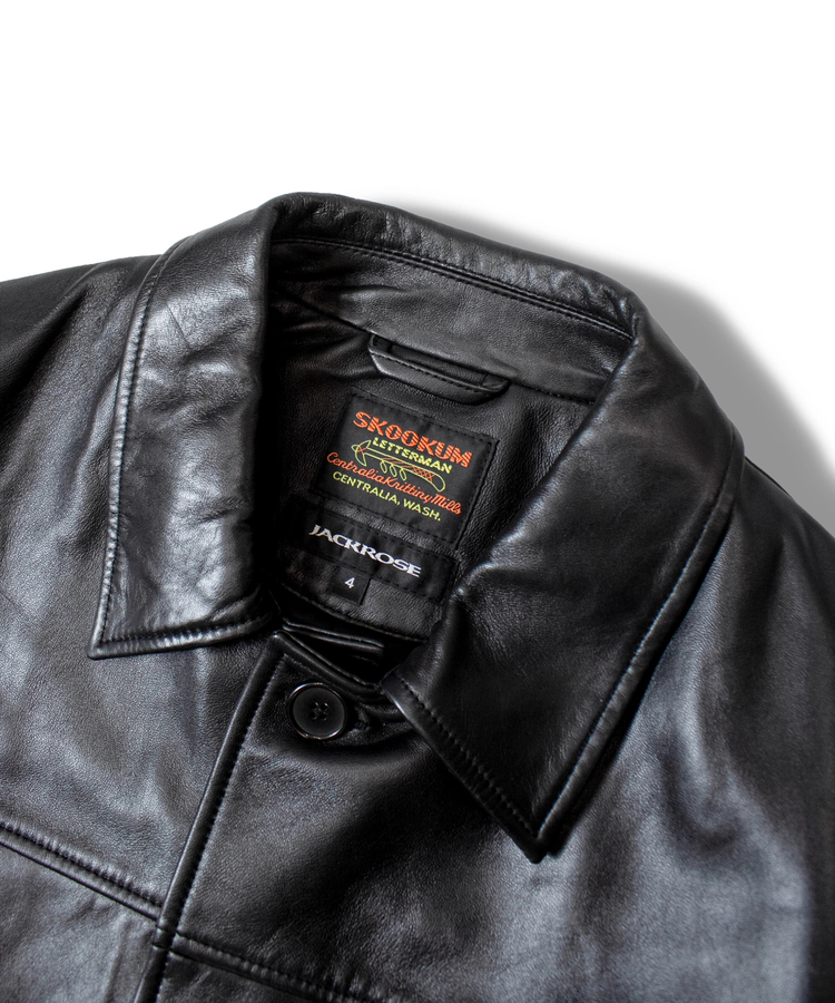JACKROSE(ジャックローズ) |【SKOOKUM×JACKROSE】 LAMB LEATHER CAR COAT(MENS)