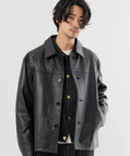 JACKROSE(ジャックローズ) |【SKOOKUM×JACKROSE】 LAMB LEATHER CAR COAT(MENS)