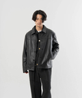 JACKROSE(ジャックローズ) |【SKOOKUM×JACKROSE】 LAMB LEATHER CAR COAT(MENS)
