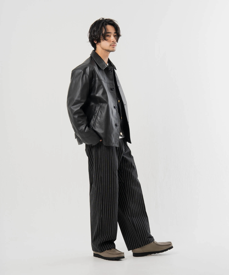 JACKROSE(ジャックローズ) |【SKOOKUM×JACKROSE】 LAMB LEATHER CAR COAT(MENS)
