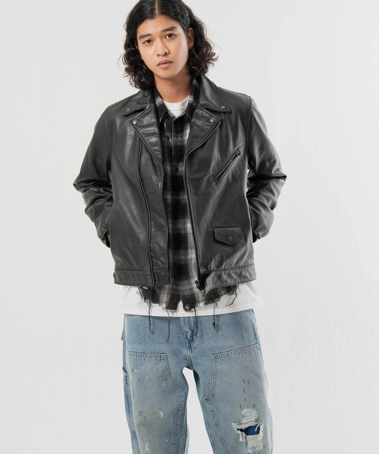 JACKROSE(ジャックローズ) |JE-BUFFARO CALF サイクロン ダブル ライダース(MENS)