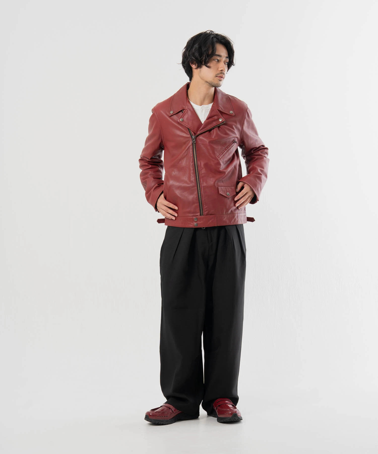 JACKROSE(ジャックローズ) |JE-BUFFARO CALF サイクロン ダブル ライダース(MENS)