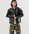 JACKROSE(ジャックローズ) |【SKOOKUM×JACKROSE】 BUFFARO CALF フライト ZIP ブルゾン(MENS)