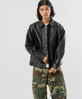 JACKROSE(ジャックローズ) |【SKOOKUM×JACKROSE】 BUFFARO CALF フライト ZIP ブルゾン(MENS)