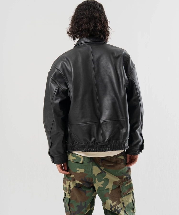 JACKROSE(ジャックローズ) |【SKOOKUM×JACKROSE】 BUFFARO CALF フライト ZIP ブルゾン(MENS)