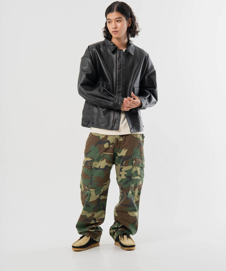 JACKROSE(ジャックローズ) |【SKOOKUM×JACKROSE】 BUFFARO CALF フライト ZIP ブルゾン(MENS)