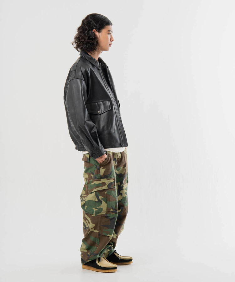 JACKROSE(ジャックローズ) |【SKOOKUM×JACKROSE】 BUFFARO CALF フライト ZIP ブルゾン(MENS)