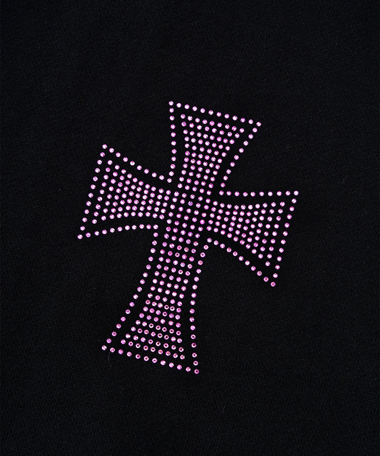 Unknown London/アンノウン ロンドン Allover Cross Rhinestone Zip