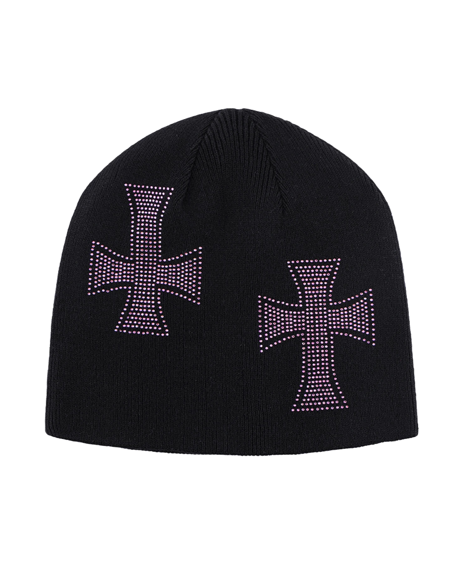 Unknown London/アンノウン ロンドン Cross Rhinestone Beanie