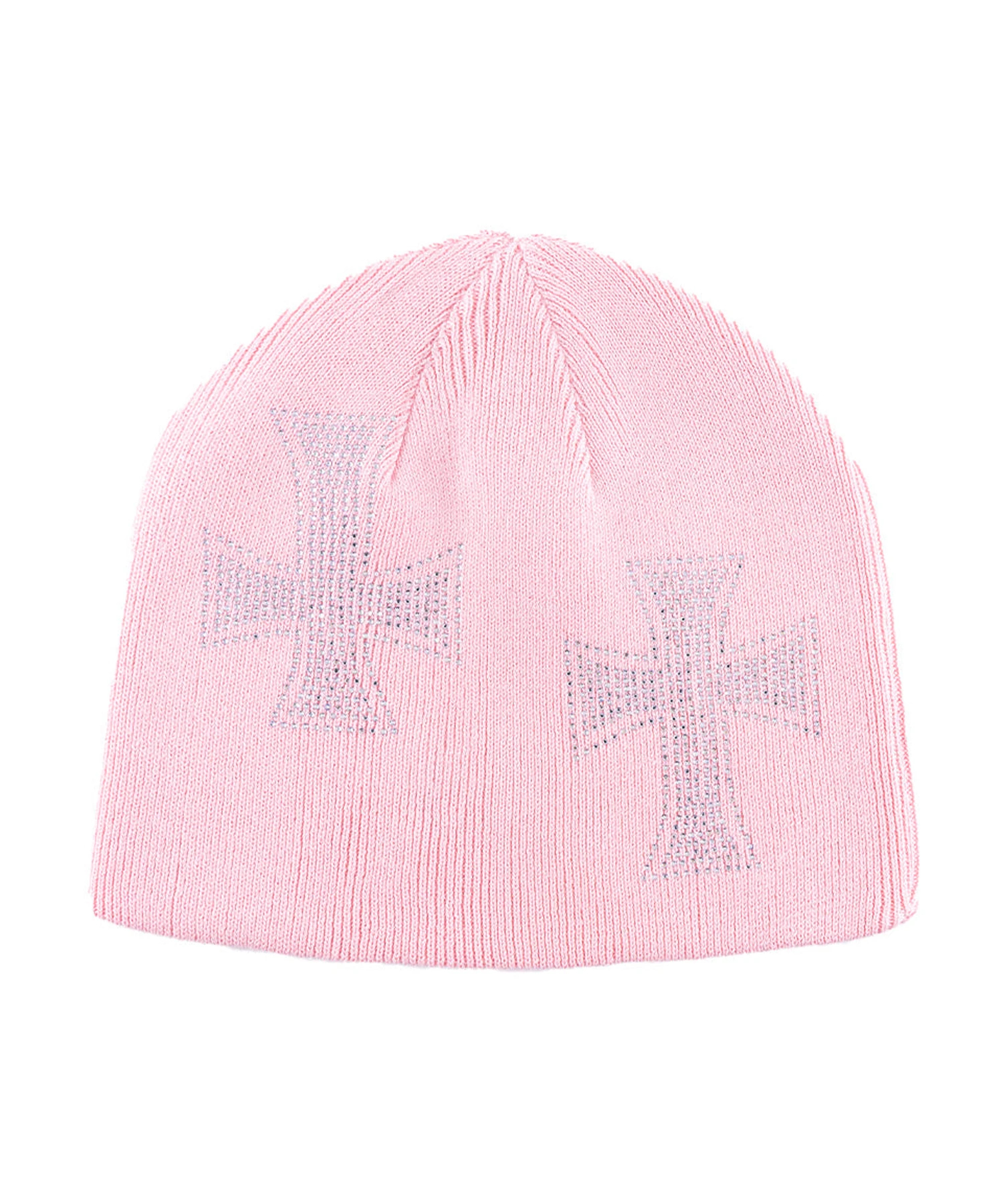 Unknown London/アンノウン ロンドン Cross Rhinestone Beanie