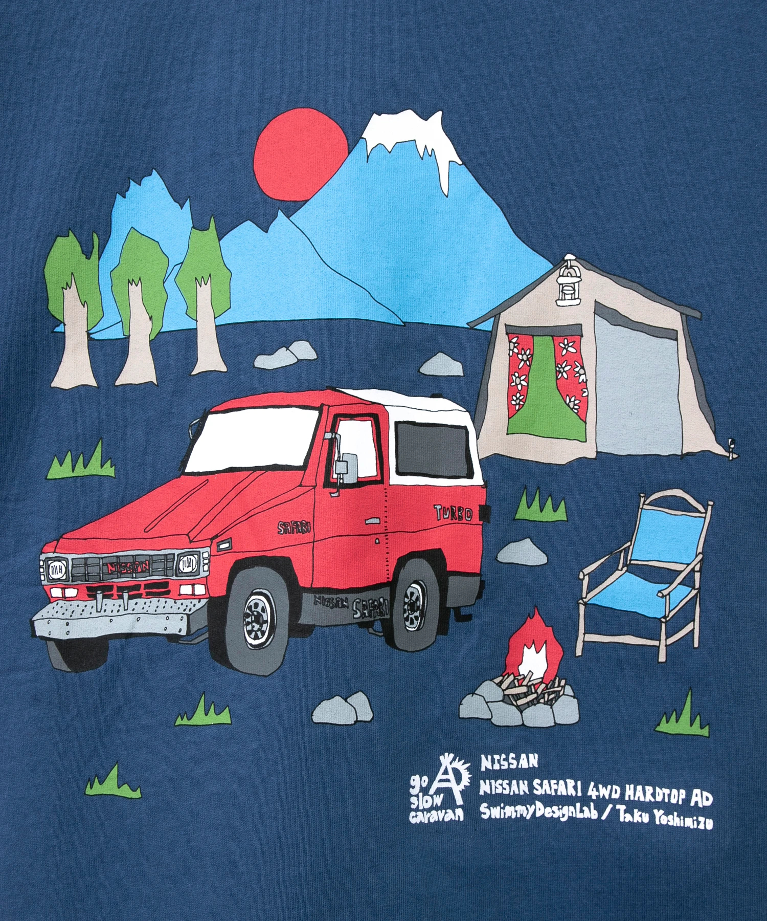 NISSAN×go slow caravan 】USA/C SAFARI TEE (MENS)｜ファッション通販