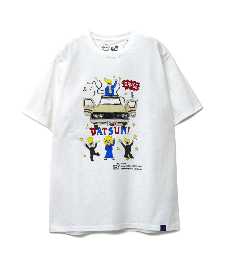 NISSAN×go slow caravan 】USA/C DATSUN TRACK TEE (MENS