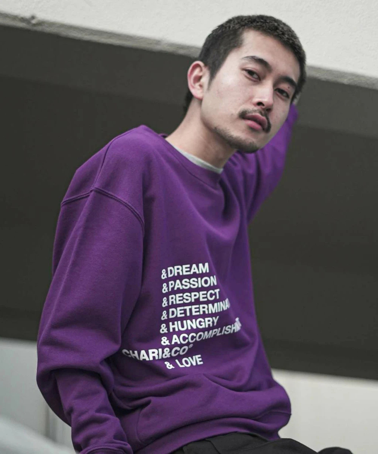 CHARI&CO/チャリアンドコー MINDSET CREWNECK SWEATS (MENS