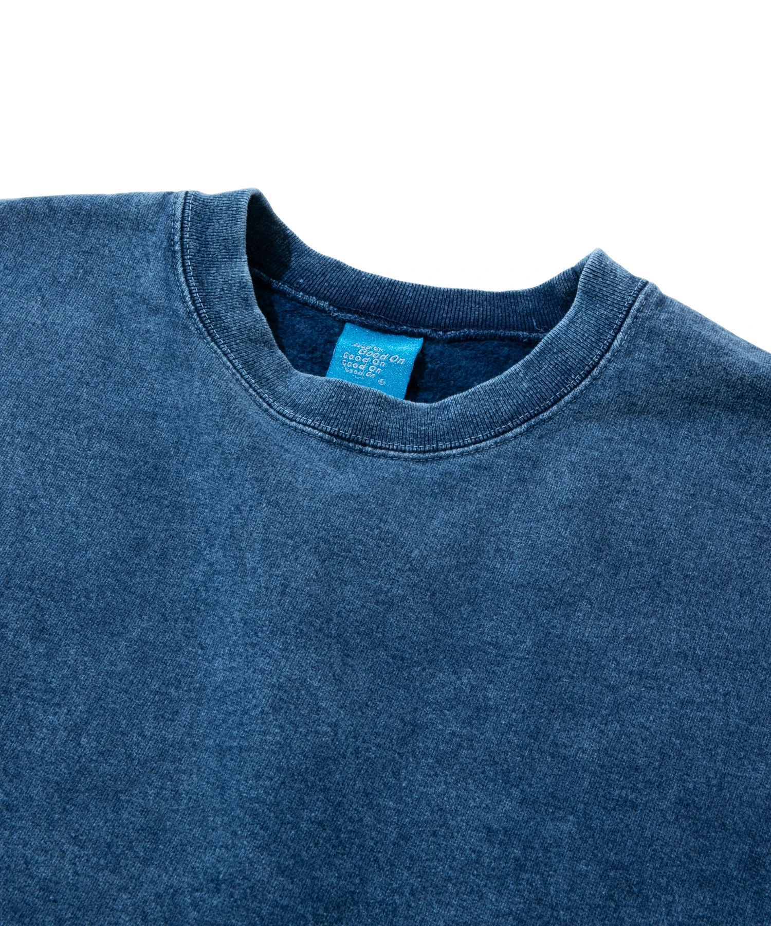 GOOD ON/グッドオン ROUGH CREW SWEAT INDIGO SHAVE (MENS