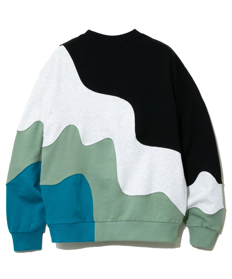 CRAZY WAVE 切替クルースウェット (MENS/WOMENS)｜ファッション通販