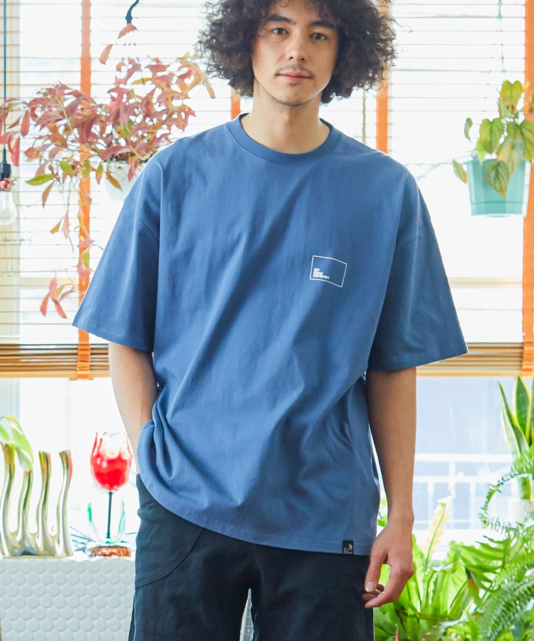 USA/C gsc スクエアLOGOバックプリントゆったりTEE (MENS/WOMENS