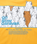 go slow caravan(ゴースローキャラバン) |USA/C gsc アニマルズスクエアLOGO BP ゆったりTEE (MENS/WOMENS)