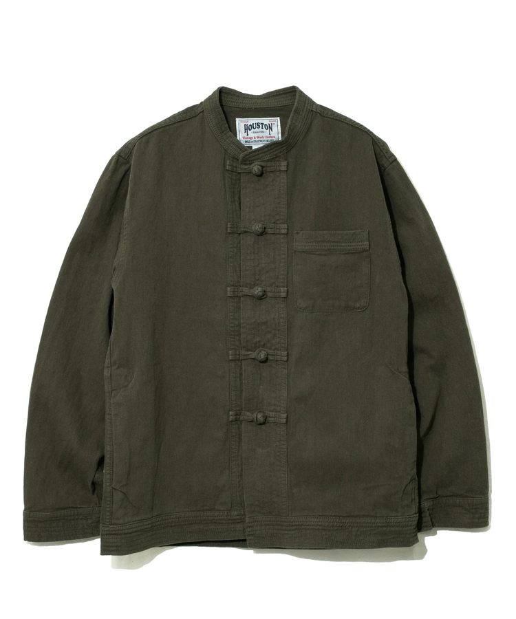 HOUSTON/ヒューストン COTTON LINEN CHINA JACKET (MENS