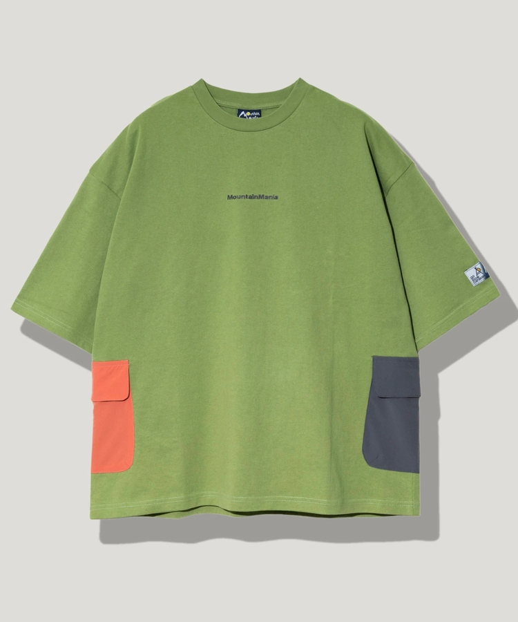 go slow caravan(ゴースローキャラバン) |【GSC別注】MOUNTAIN MANIA/マウンテンマニア x GSC SHORT SLEEVE TEE SIDE POCKET (MENS)