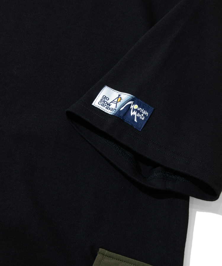 go slow caravan(ゴースローキャラバン) |【GSC別注】MOUNTAIN MANIA/マウンテンマニア x GSC SHORT SLEEVE TEE SIDE POCKET (MENS)