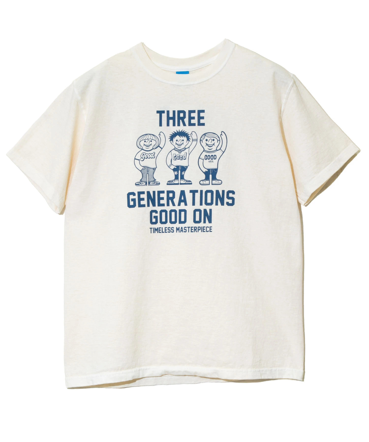 GOOD ON/グッドオン THREE GENERATIONS S/S TEE (MENS)｜ファッション