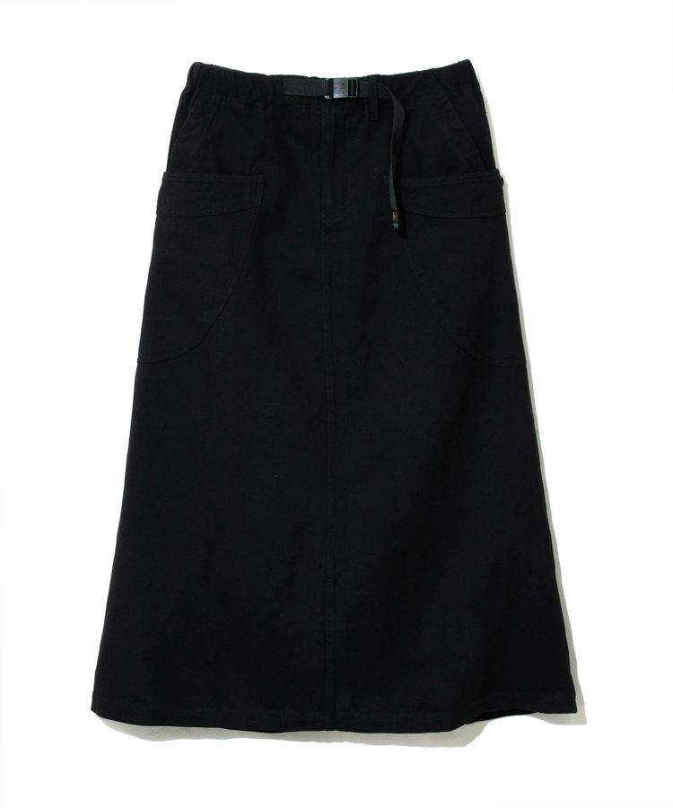 go slow caravan(ゴースローキャラバン) |LINEN/COTTON脇ポケスカート (WOMENS)
