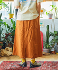 go slow caravan(ゴースローキャラバン) |LINEN/COTTON脇ポケスカート (WOMENS)