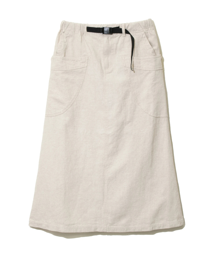 go slow caravan(ゴースローキャラバン) |LINEN/COTTON脇ポケスカート (WOMENS)