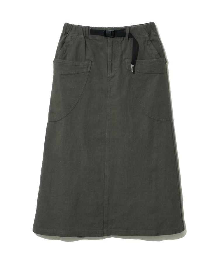 go slow caravan(ゴースローキャラバン) |LINEN/COTTON脇ポケスカート (WOMENS)