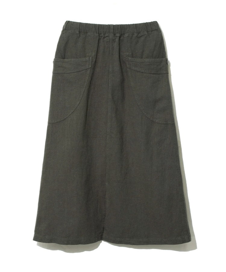 go slow caravan(ゴースローキャラバン) |LINEN/COTTON脇ポケスカート (WOMENS)