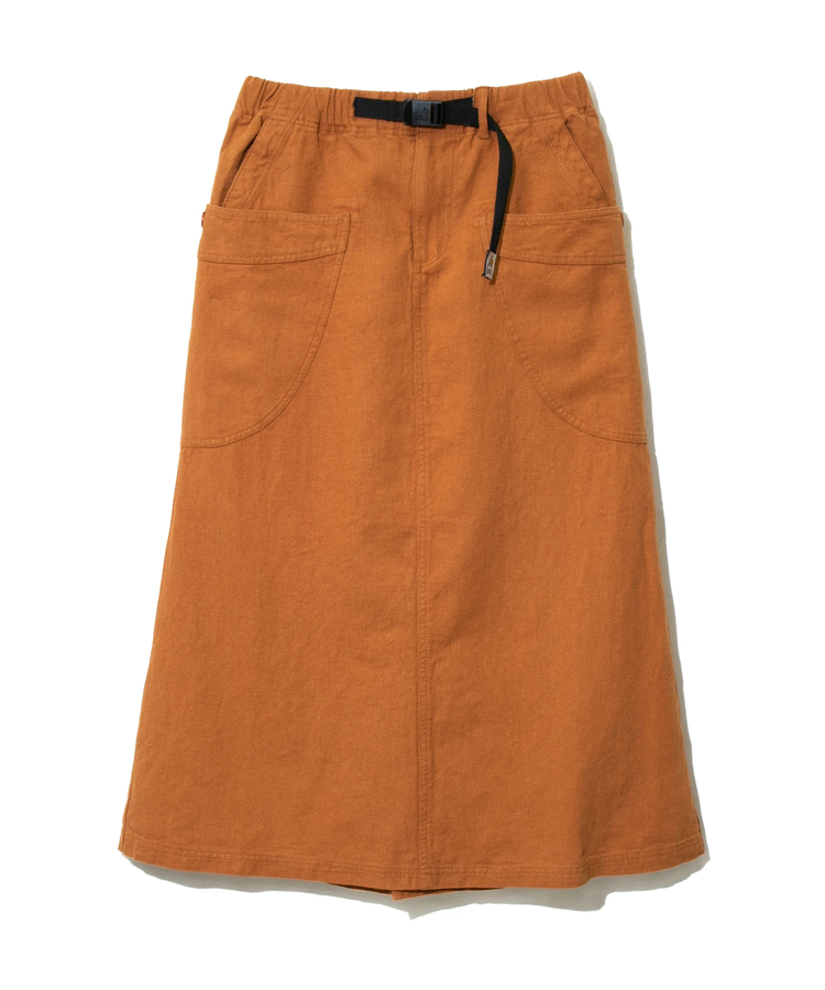 go slow caravan(ゴースローキャラバン) |LINEN/COTTON脇ポケスカート (WOMENS)