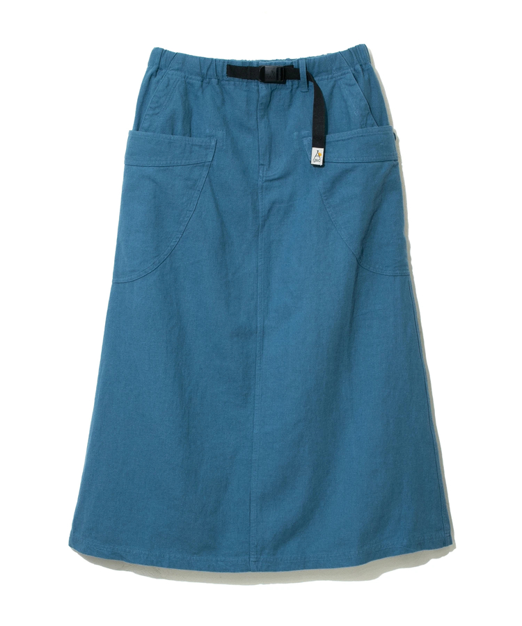 go slow caravan(ゴースローキャラバン) |LINEN/COTTON脇ポケスカート (WOMENS)