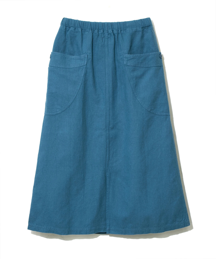 go slow caravan(ゴースローキャラバン) |LINEN/COTTON脇ポケスカート (WOMENS)