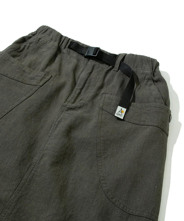 go slow caravan(ゴースローキャラバン) |LINEN/COTTON脇ポケスカート (WOMENS)