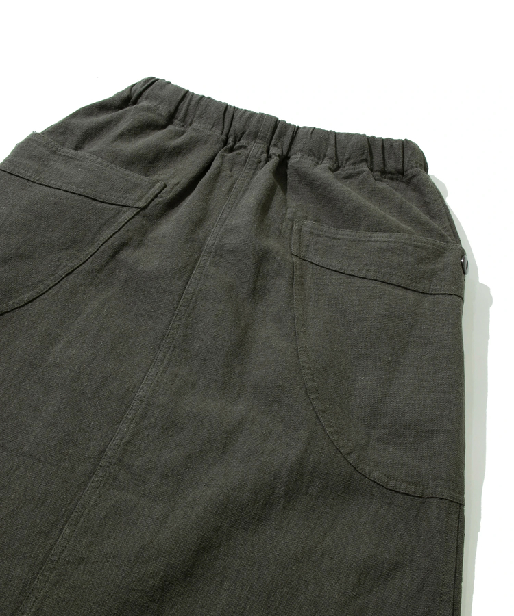 go slow caravan(ゴースローキャラバン) |LINEN/COTTON脇ポケスカート (WOMENS)