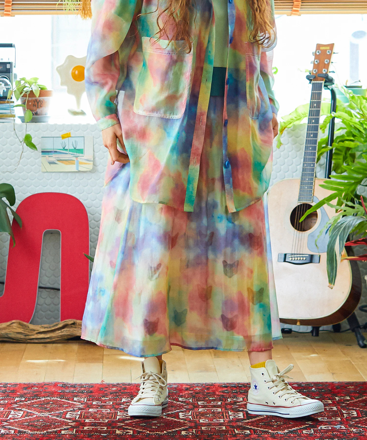 go slow caravan(ゴースローキャラバン) |虫よけシースルースカート (WOMENS)