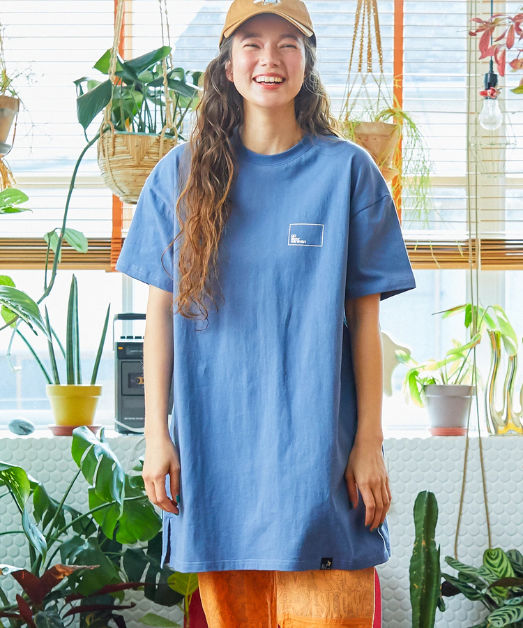 新品UNSPECKのチュニック USA/Cコンセプトカラースクエアロゴチュニック (WOMENS