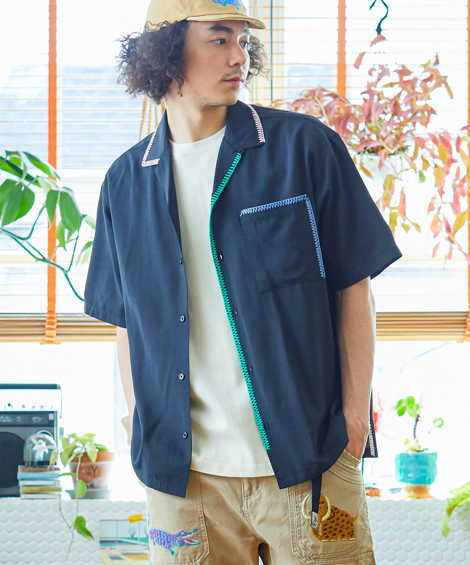 T/R飾りステッチO/Pシャツ (MENS)｜ファッション通販 SANKO BAZAAR