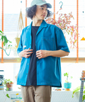 go slow caravan(ゴースローキャラバン) |T/Rストレッチ1ポイント刺繍O/Pシャツ (MENS/WOMENS)