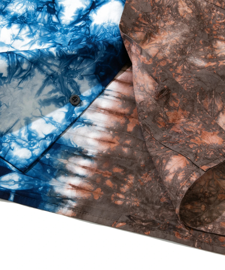 go slow caravan(ゴースローキャラバン) |【GSC別注】devadurga/デヴァドゥルガ 藍x泥 WIDE SHIRT (MENS/WOMENS)