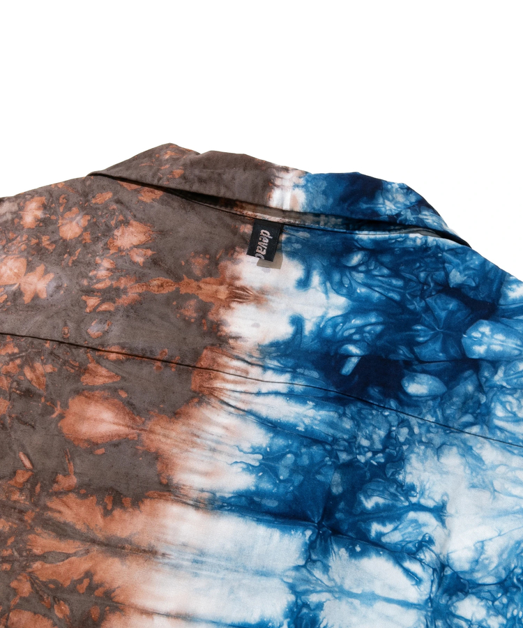 go slow caravan(ゴースローキャラバン) |【GSC別注】devadurga/デヴァドゥルガ 藍x泥 WIDE SHIRT (MENS/WOMENS)