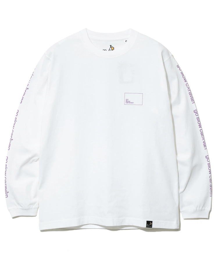 USA/C スクエアLOGOバックプリント ロングスリーブTEE (MENS