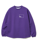 go slow caravan(ゴースローキャラバン) |eco lead 裏起毛 スクエアLOGOラウンドクルーネック (MENS)